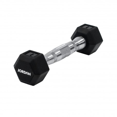 Jordan Premium Hexagon Dumbbells Urethane 1-30kg-Dumbbells and barbells-Shark Fitness AG