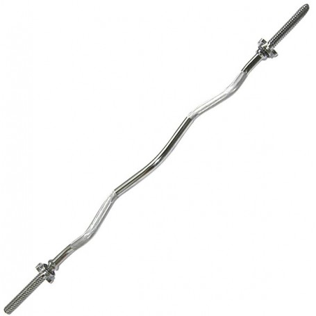 SZ-Curl bar 25mm with thread and 2 screw caps (STEZCBTR)-Dumbbell bars-Shark Fitness AG