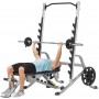 Set-Angebot - Hoist Fitness Trainingsbank HF-5165 und Squat Rack HF-5970 mit 135kg Langhantel-Satz Rack und Multi-Presse - 2