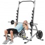 Set-Angebot - Hoist Fitness Trainingsbank HF-5165 und Squat Rack HF-5970 mit 135kg Langhantel-Satz Rack und Multi-Presse - 24