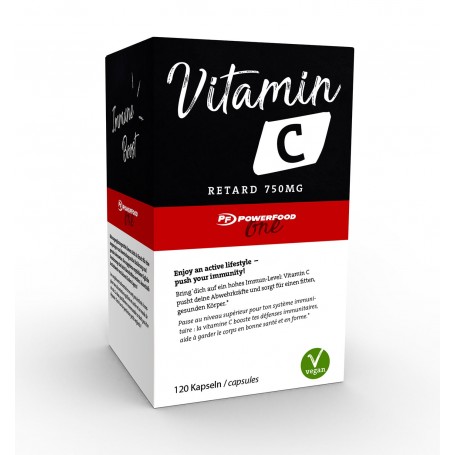Powerfood One Vitamin C Retard 120 Tabletten-Vitamine & Mineralstoffe-Shark Fitness AG