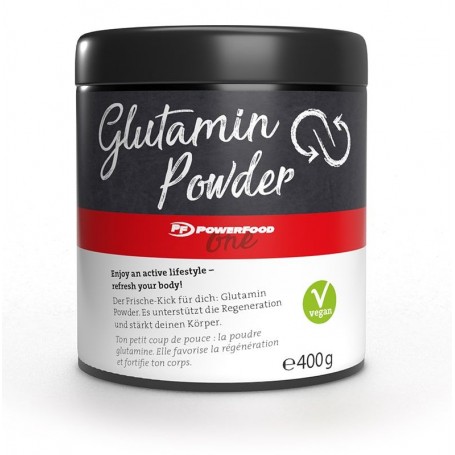 Powerfood One Glutamine Powder 400g can-Amino acids-Shark Fitness AG