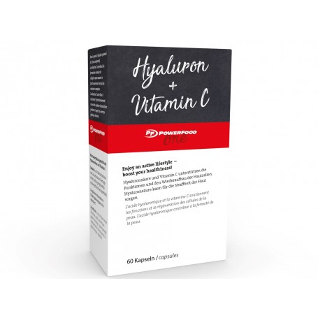 Powerfood Hyaluron  Vitamin C 60 Kapseln-Vitamine & Mineralstoffe-Shark Fitness AG