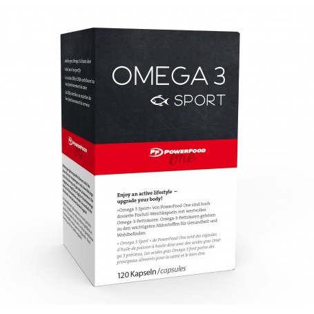 Powerfood One Omega 3 Sport 120 Kapseln-Vitamine & Mineralstoffe-Shark Fitness AG