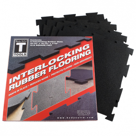 Floor Protection Mats Interlocking (RFBST4PB)-Floor mats-Shark Fitness AG