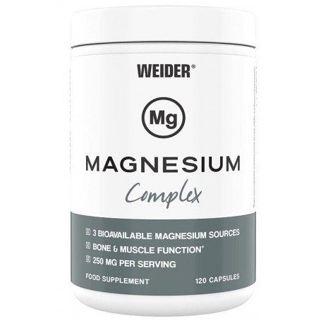 Weider Magnesium Complex 120 capsules-Vitamins and minerals-Shark Fitness AG