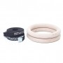 Fitwood Premium gymnastic rings HJØRUND, wooden version with black loop Pull-up and push-up aids - 2