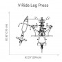 Hoist Option pour V4 Elite Gym/Mi1 : V Ride presse jambes (HV-RLP) Multistations - 3