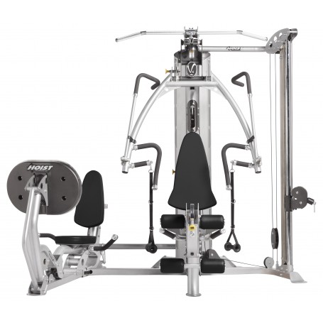 Hoist Fitness V4 Elite Gym with V-Ride leg press and cable pulley-Multistations-Shark Fitness AG