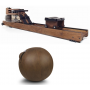 Set offer - WaterRower walnut with VLUV Veel leather fabric seat ball rowing machine - 1