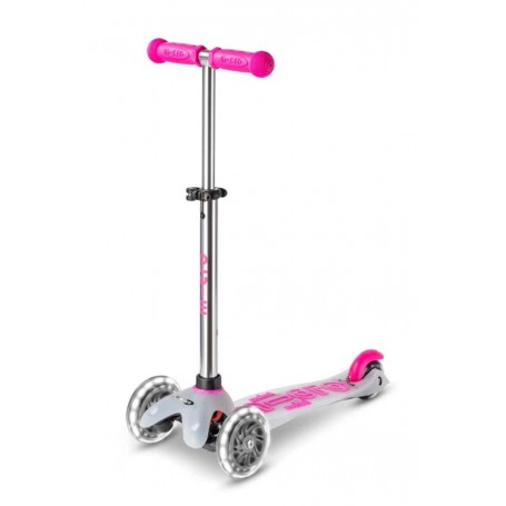 Micro Mini Micro Deluxe Flux LED Neon Pink (MMD203)-Kickboard und Scooter-Shark Fitness AG