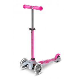 Micro Mini Micro Deluxe Flux Neochrome LED Pink (MMD363) Kickboard and Scooter - 1