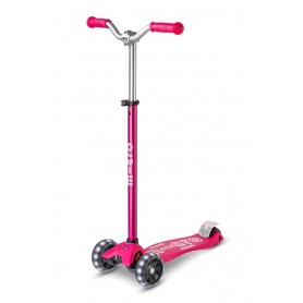 Micro Maxi Micro Deluxe Pro LED Pink (MMD040) Kickboard and Scooter - 1