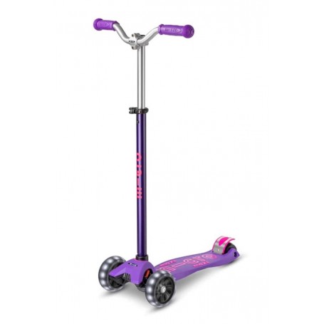 Micro Maxi Micro Deluxe Pro LED Purple Pink (MMD043)-Trottinette-Shark Fitness AG