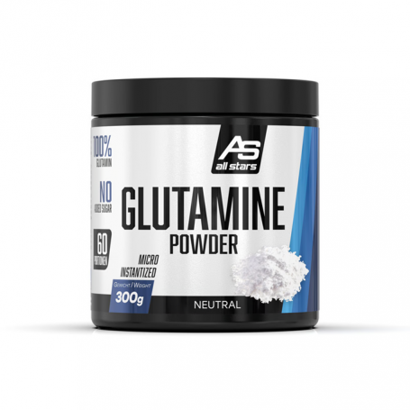 All Stars Glutamine Powder, neutral, 300g can-Amino acids-Shark Fitness AG