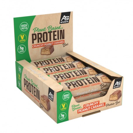 All Stars  Plant Based Vegan Protein Bar, Peanut Caramel, 15 x 45g-Riegel-Shark Fitness AG