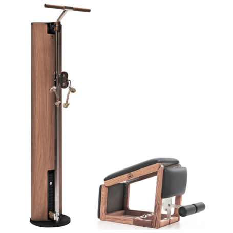 Set offer - NOHrD SlimBeam pulley with TriaTrainer in vintage oak-Cable Pull Stations-Shark Fitness AG