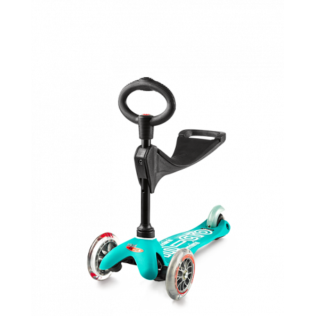 Mini Micro 3in1 Deluxe Aqua (MMD011)-Mini and Maxi Kickboards-Shark Fitness AG
