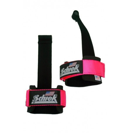 Schiek Deluxe Lanière de traction avec cheville métallique rose 1000DLS-Sangle de tirage / Sangle de levage-Shark Fitness AG
