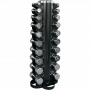 Ensemble d'haltères courts 1-10kg en chrome avec support vertical (CHDUSET) Ensembles d'haltères courts et longs - 1