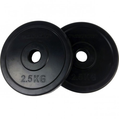 Weight plates 31mm, black, rubberized-Weight plates and weights-Shark Fitness AG