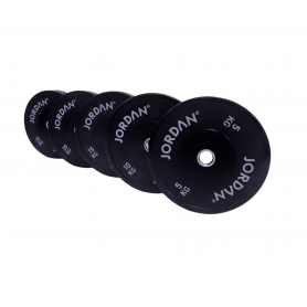 Jordan High Grade Rubber Bumper Plates 51mm, Black (JLBRTP2) Weight Plates and Weights - 1