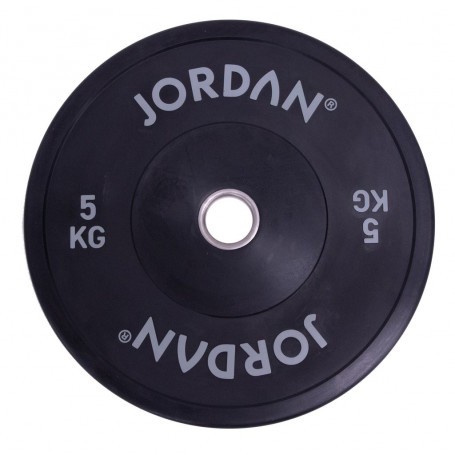 Jordan High Grade Rubber Bumper Plates 51mm, Black (JLBRTP2)-Weight plates and weights-Shark Fitness AG