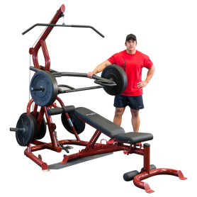 Body Solid Corner Leverage Gym Included Bench (GLGS100P4) Multistations - 1