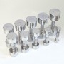 Body Solid Chrome Dumbbells 1-10kg with Curved Handle (CHDU) Dumbbells and Barbells - 1
