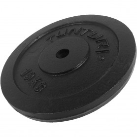 Disques d'haltères Tunturi 31mm, noir, en fonte Disques d'haltères et poids - 1
