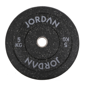 Jordan High Grade Rubber Bumper Plates 51mm Black Spotted (JLFRCTP)