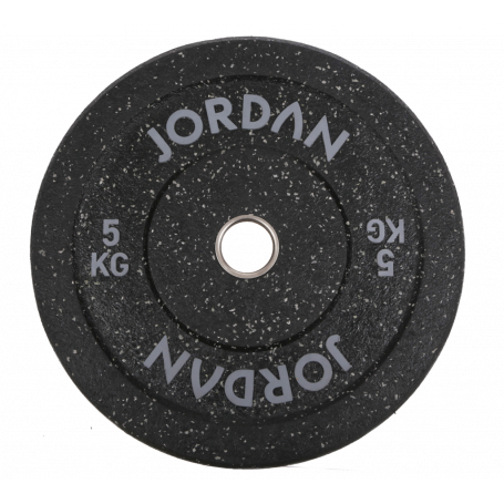 Jordan High Grade Gummi Bumper Plates 51mm, schwarz-gefleckt (JLFRCTP)-Hantelscheiben und Gewichte-Shark Fitness AG