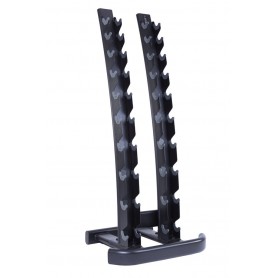 Jordan dumbbell rack vertical for 1-10kg/2-20kg (10 pairs KH) black (JTDR-05) Dumbbell and disc rack - 1
