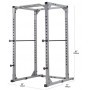 Steelflex Commercial Power Rack with Monkey Bar (GPR380) Rack and multi-press - 3