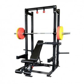 Body Solid Commercial Extended Half Rack Kit (SPR500BACKP4) Rack and Multi Press - 1