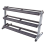 Body Solid dumbbell rack wide 3-ply (GDR60+GDRT6)