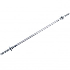 Barbell bars 120cm, 30mm with thread and 2 quick-release fasteners (14TUSCL234) Barbell bars - 1