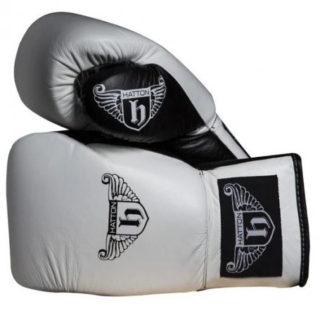 Hatton Pro Sparring Boxing Gloves Leather Lace Up (JLBOX-HATPG)-Boxing gloves-Shark Fitness AG