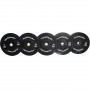 Tunturi Bumper Plates rubberized 51mm black weight plates and weights - 2