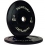 Tunturi Bumper Plates rubberized 51mm black weight plates and weights - 3