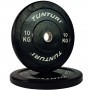 Tunturi Bumper Plates rubberized 51mm black weight plates and weights - 7