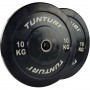Tunturi Bumper Plates rubberized 51mm black weight plates and weights - 8
