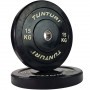 Tunturi Bumper Plates rubberized 51mm black weight plates and weights - 10