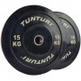 Tunturi Bumper Plates rubberized 51mm black weight plates and weights - 11