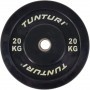 Tunturi Bumper Plates caoutchouté 51mm noir disques d'haltères et poids - 12