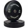 Tunturi Bumper Plates rubberized 51mm black weight plates and weights - 13