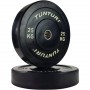 Tunturi Bumper Plates rubberized 51mm black weight plates and weights - 16