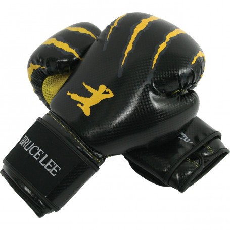 Bruce Lee Boxing Gloves Synthetic Leather (14BLSBO005)-Boxing gloves-Shark Fitness AG