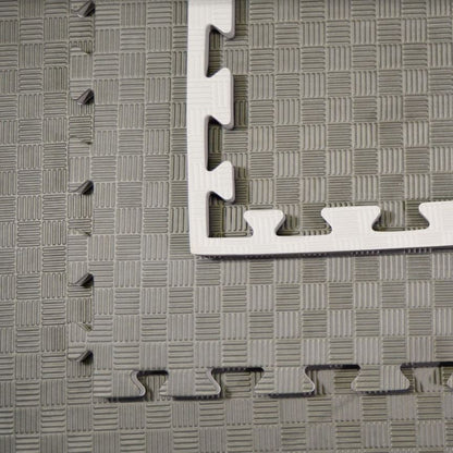 Bodenmatten - Kampfsportmatten grau/schwarz 100x100x2cm