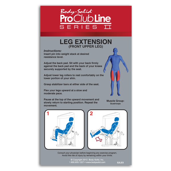 Body Solid Pro Club Line Series II Leg Extension (S2LEX)